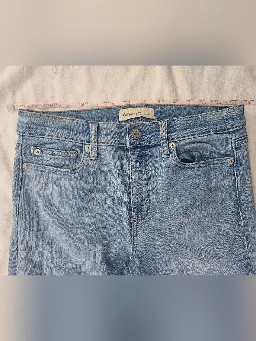 GAP 1969 Baby Boot High Rise Flare Jeans Light Wash - 28L / 6 Long